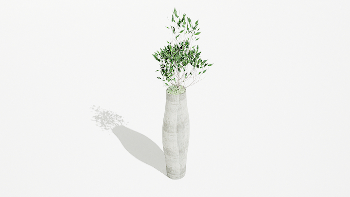 渲染模型_绿植盆栽329