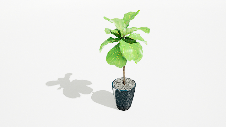 渲染模型_绿植盆栽410