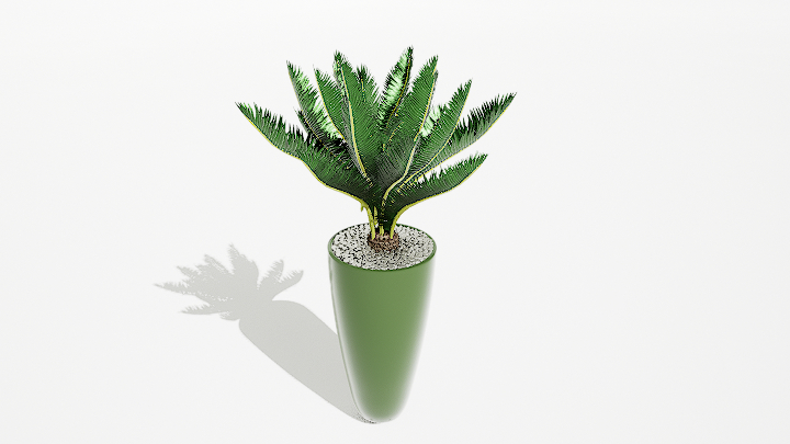 渲染模型_绿植盆栽420
