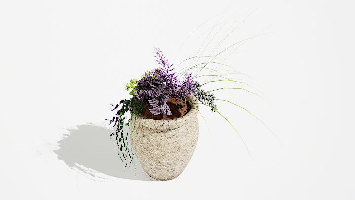 渲染模型_绿植盆栽480