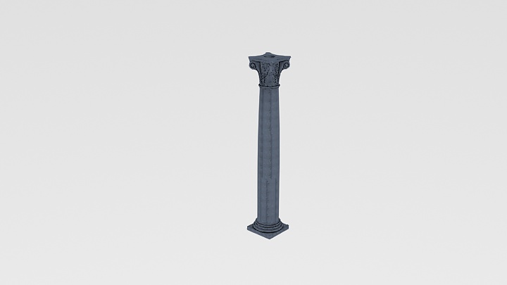 渲染模型_罗马柱013
