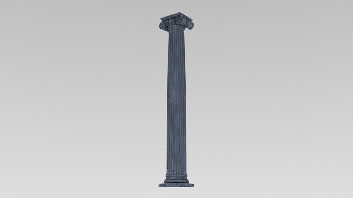 渲染模型_罗马柱025