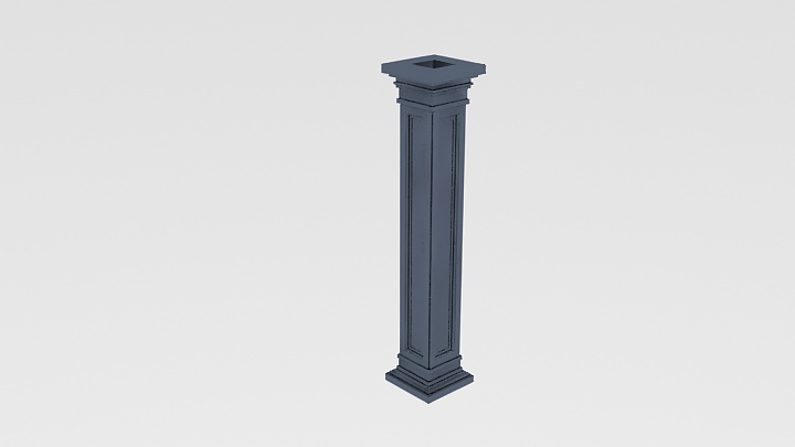 渲染模型_罗马柱027