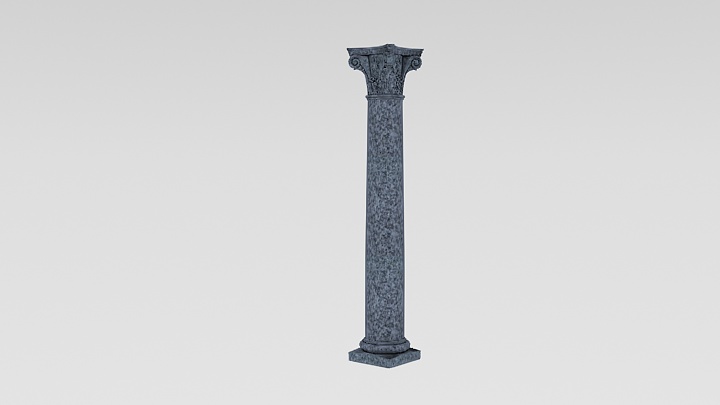 渲染模型_罗马柱029