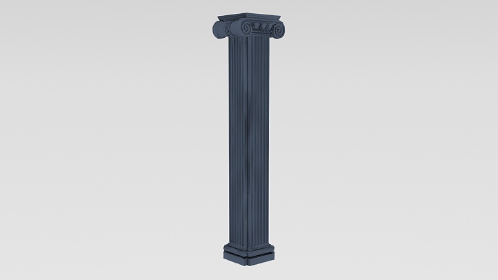 渲染模型_罗马柱037