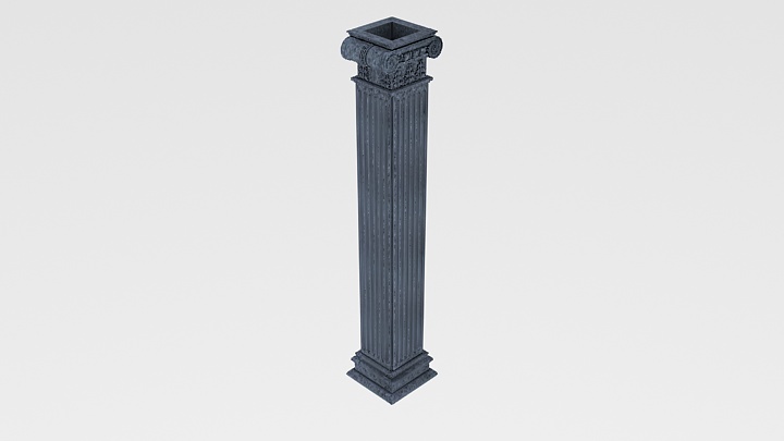 渲染模型_罗马柱040
