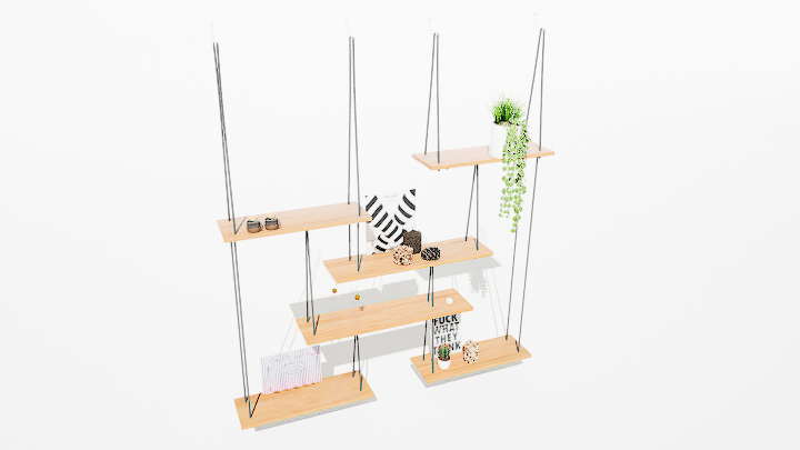 渲染模型_置物架147