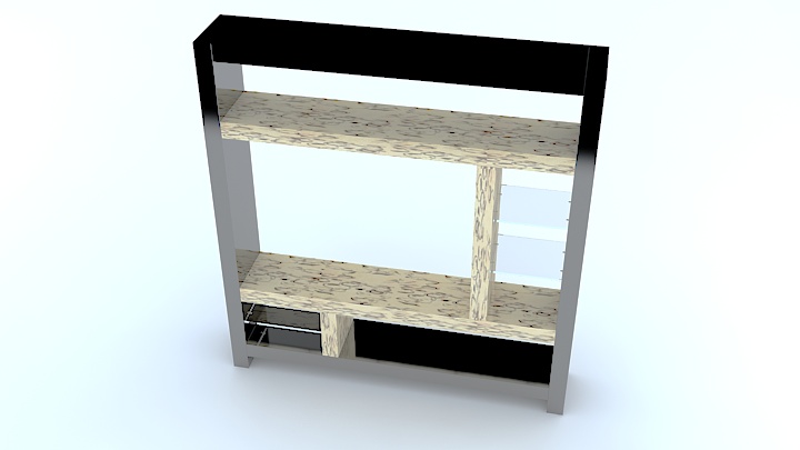 渲染模型_置物架158