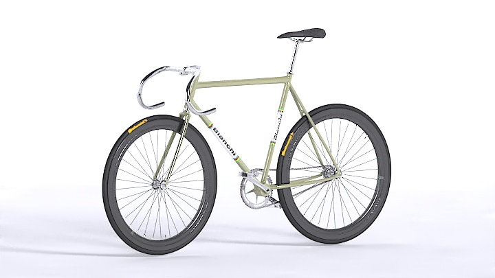 渲染模型_自行车029