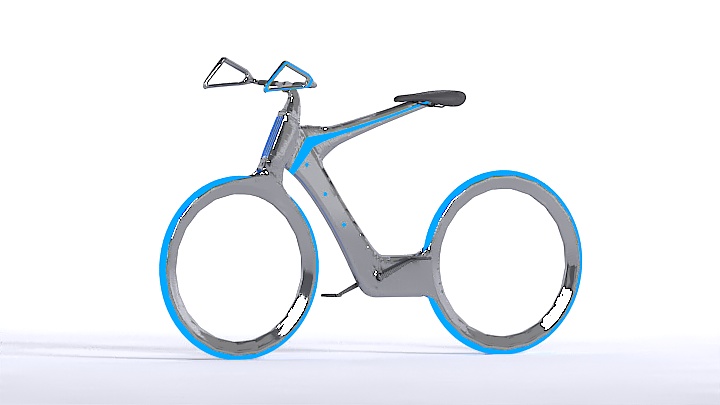 渲染模型_自行车031