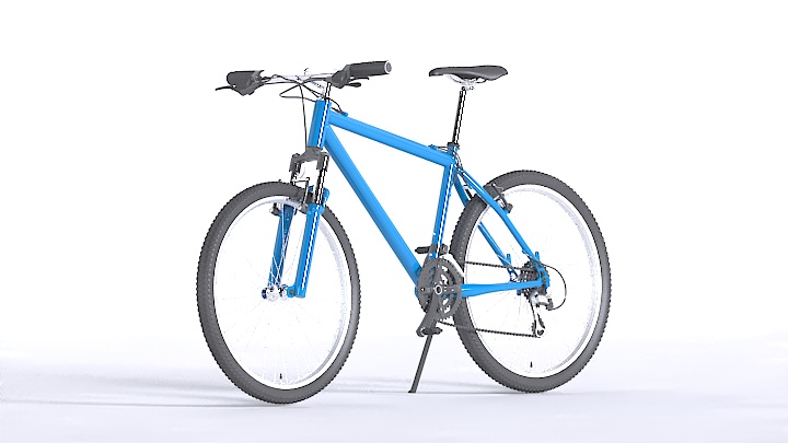 渲染模型_自行车034