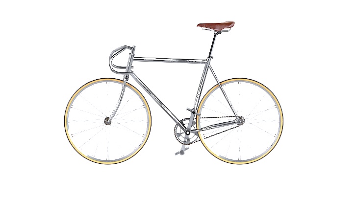 渲染模型_自行车035