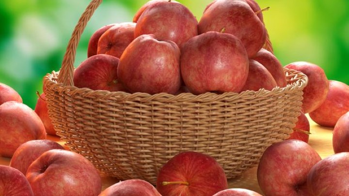 渲染模型_苹果果篮001