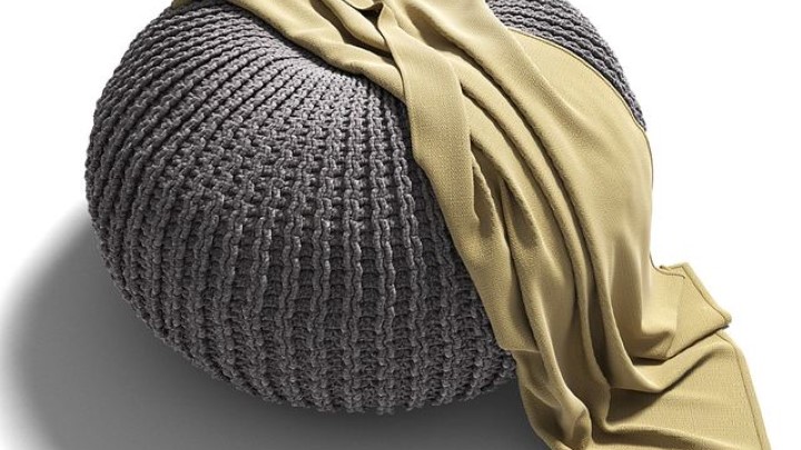 渲染模型_蒲团001