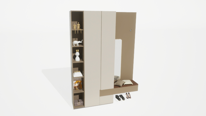 渲染模型_衣柜140