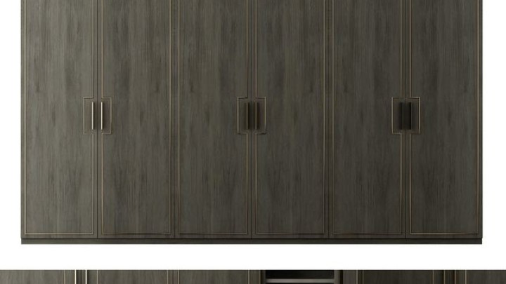 渲染模型_衣橱衣柜006