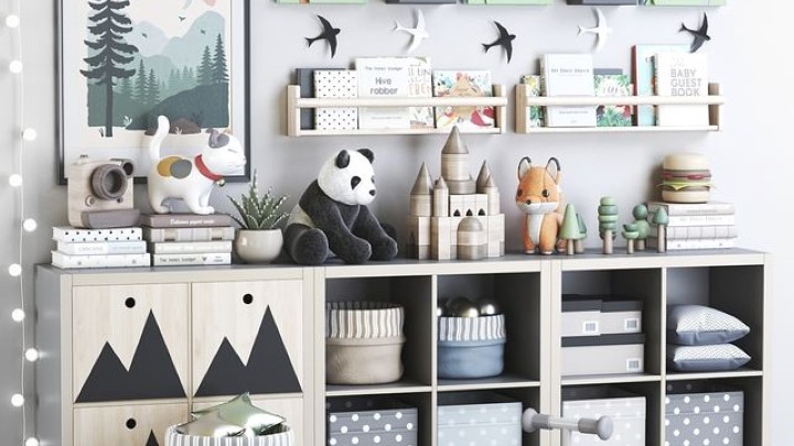 渲染模型_装饰品展示柜004