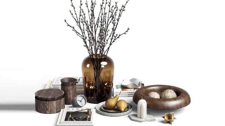 渲染模型_装饰套装012