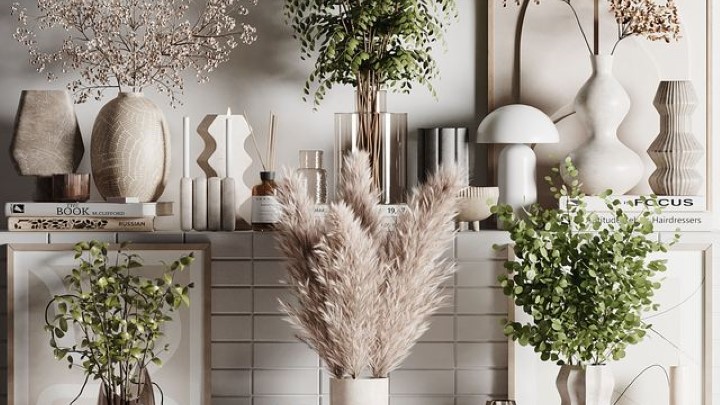 渲染模型_装饰套装013