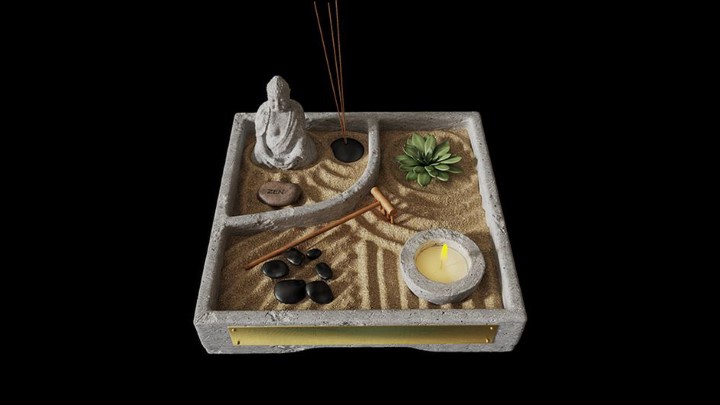 渲染模型_装饰套装021