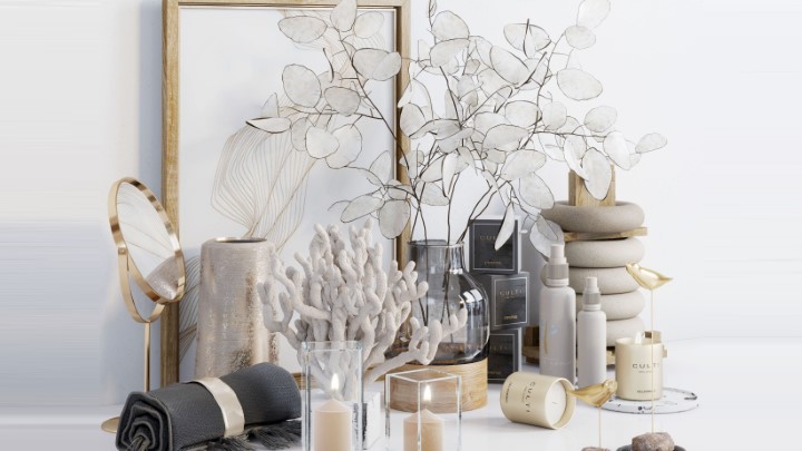 渲染模型_装饰套装037