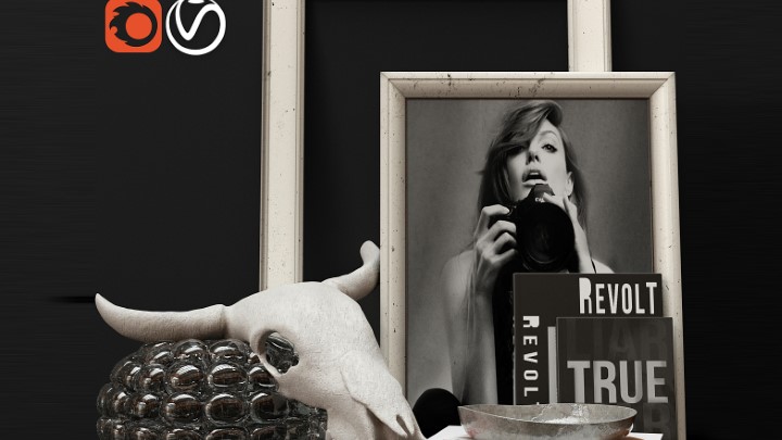 渲染模型_装饰套装038