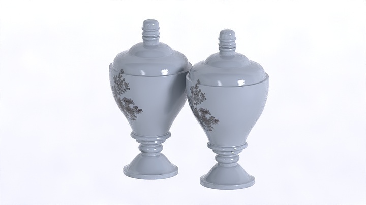 渲染模型_装饰摆件瓶003