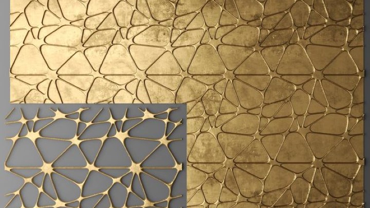 渲染模型_装饰面板001