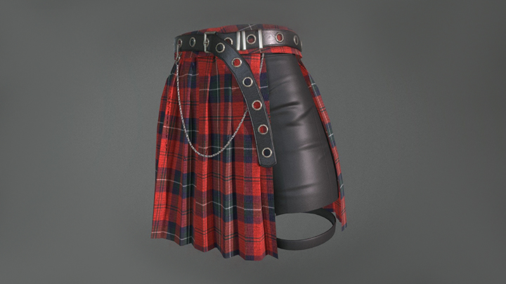 渲染模型_裙子004