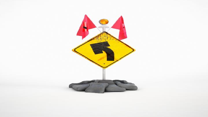 渲染模型_警示标志002