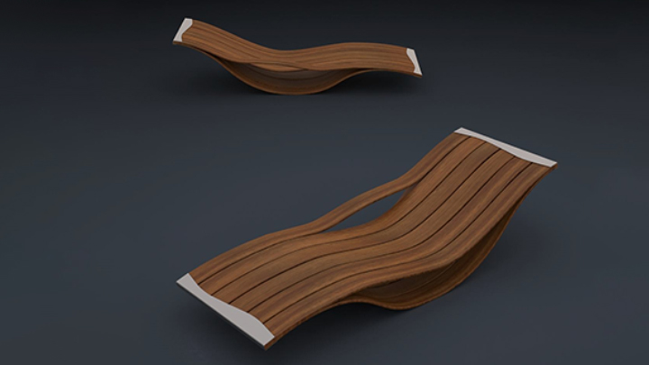 渲染模型_躺椅074