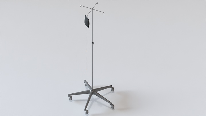 渲染模型_输液架001