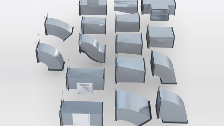 渲染模型_通风管道005