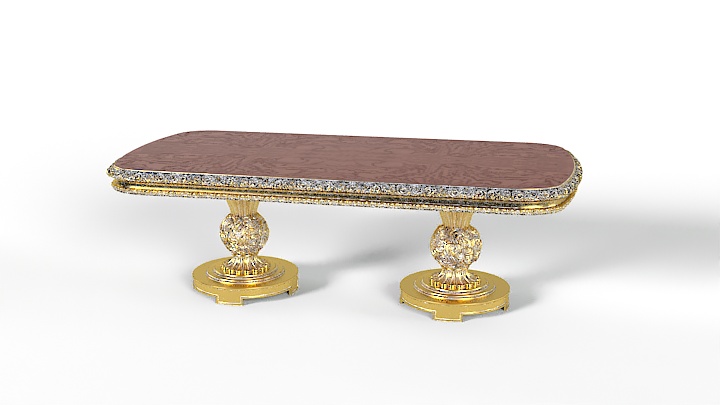 渲染模型_长凳044