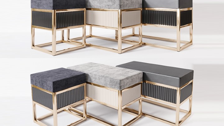 渲染模型_长椅035