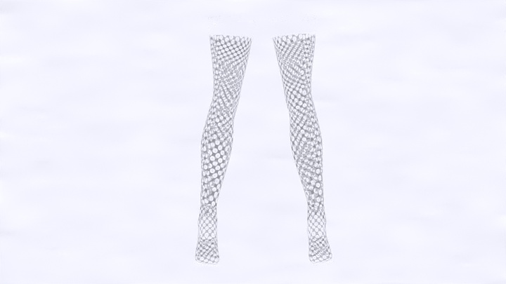 渲染模型_长筒袜005