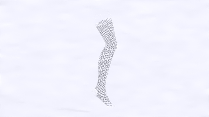 渲染模型_长筒袜006