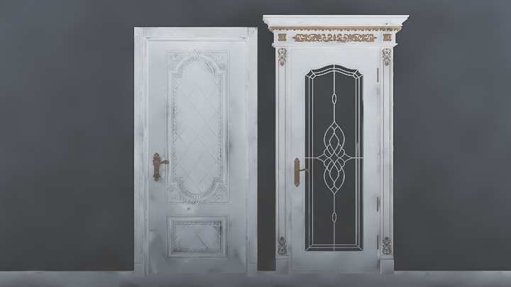 渲染模型_门1022