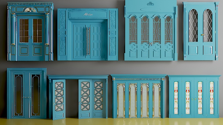 渲染模型_门1023