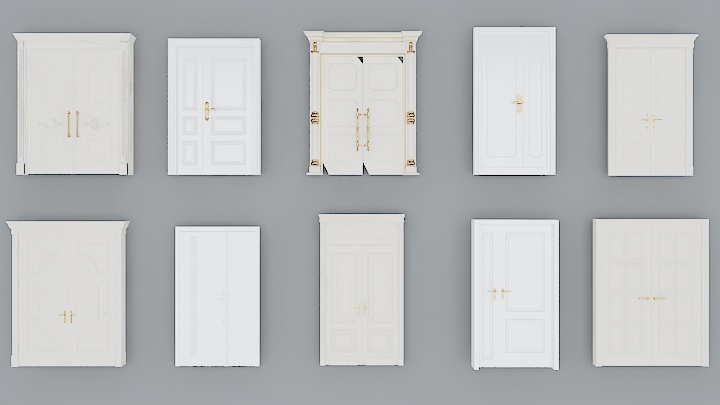 渲染模型_门1032