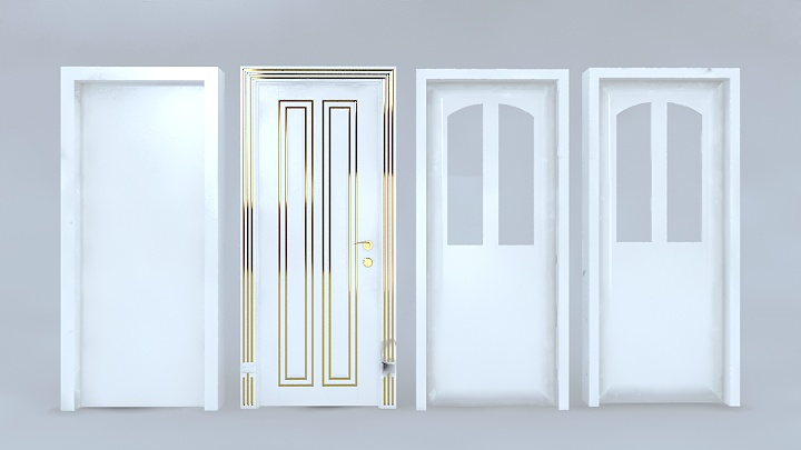 渲染模型_门1039