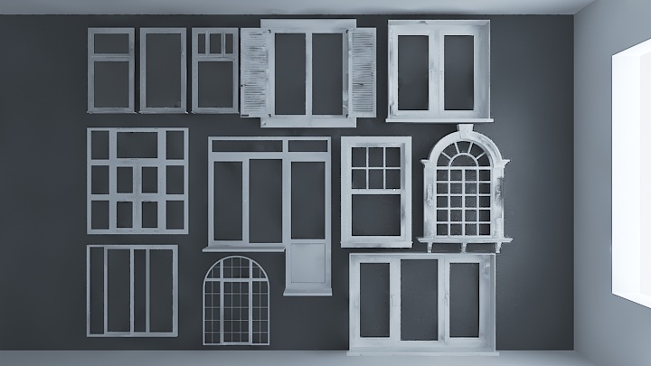 渲染模型_门1045