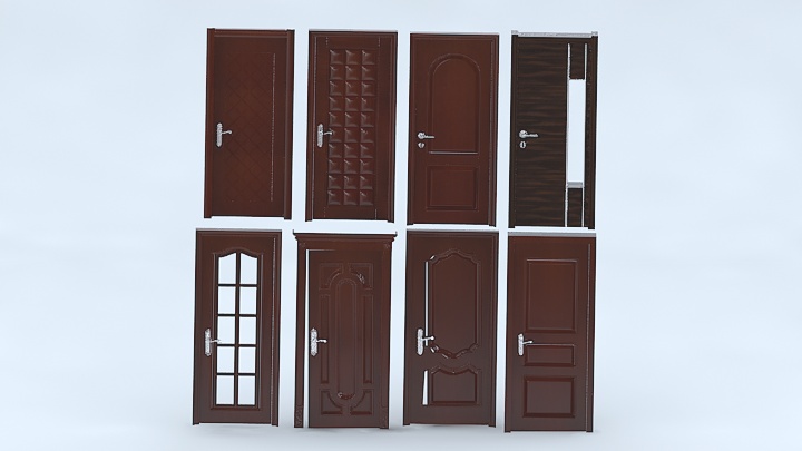 渲染模型_门1072