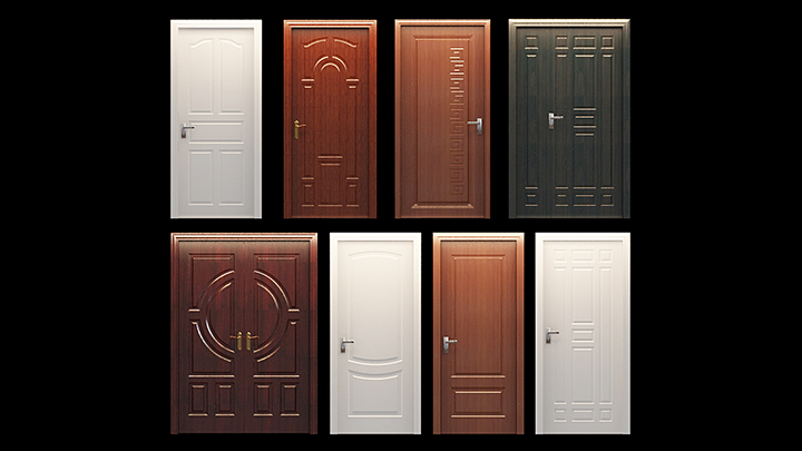 渲染模型_门1074