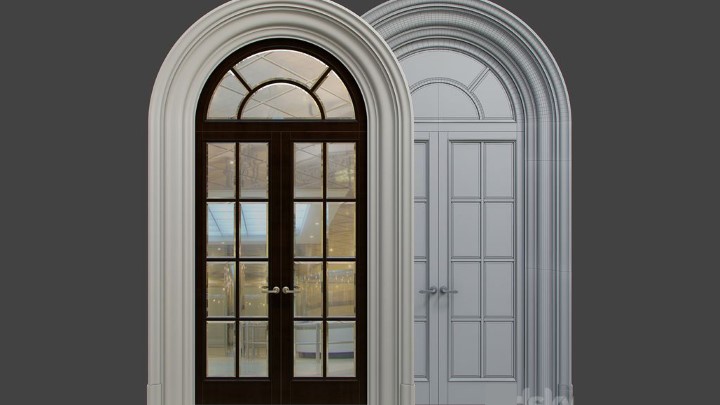 渲染模型_门1108