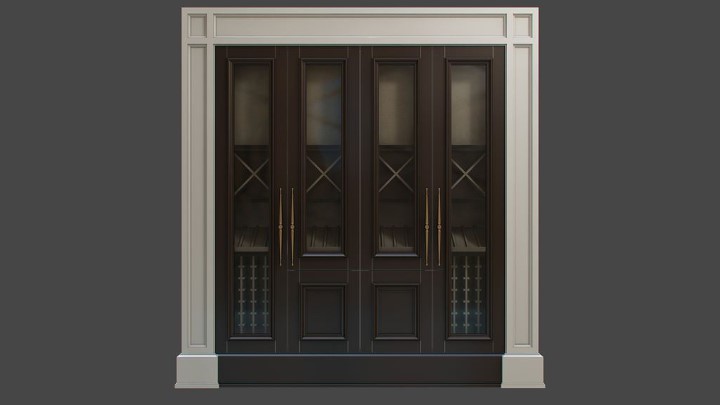 渲染模型_门1127