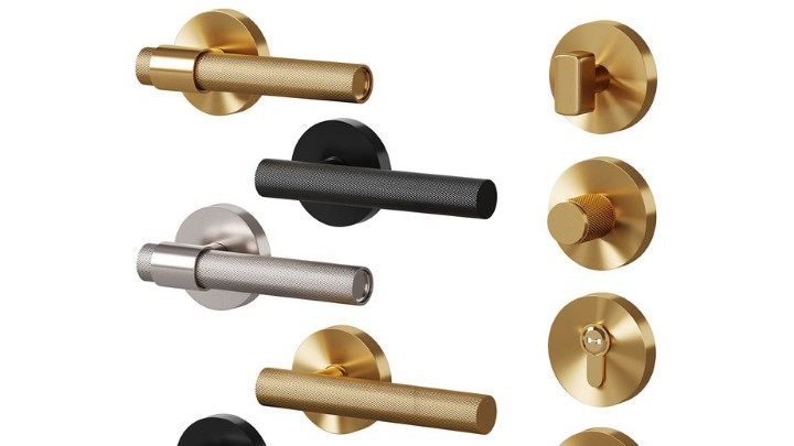 渲染模型_门把手064