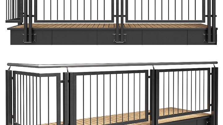 渲染模型_阳台栏杆001