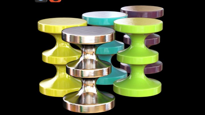 渲染模型_陶瓷凳001