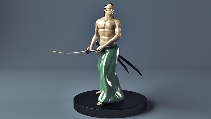 渲染模型_雕像032